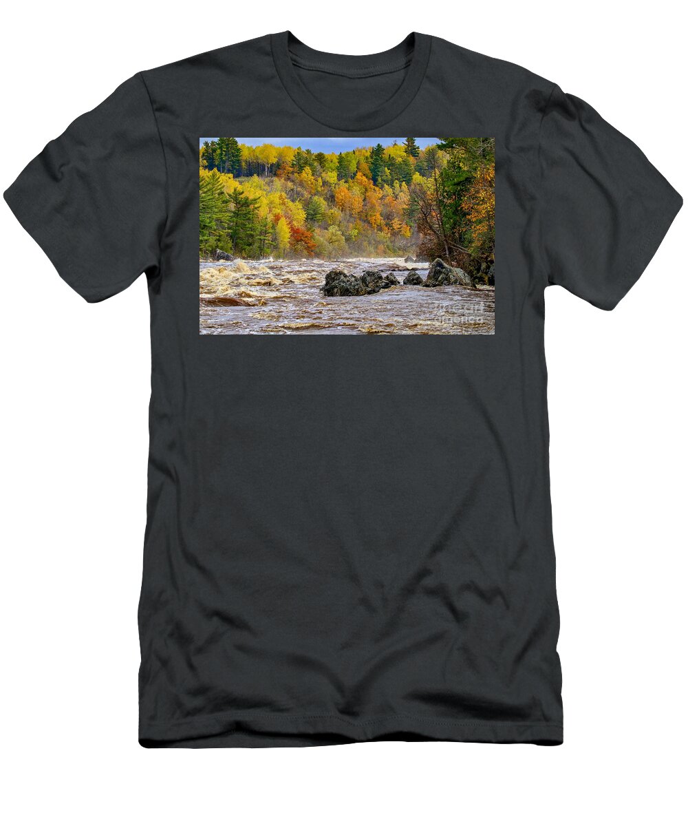 Northern T-Shirt featuring the photograph St. Louis River at Jay Cooke by Susan Rydberg