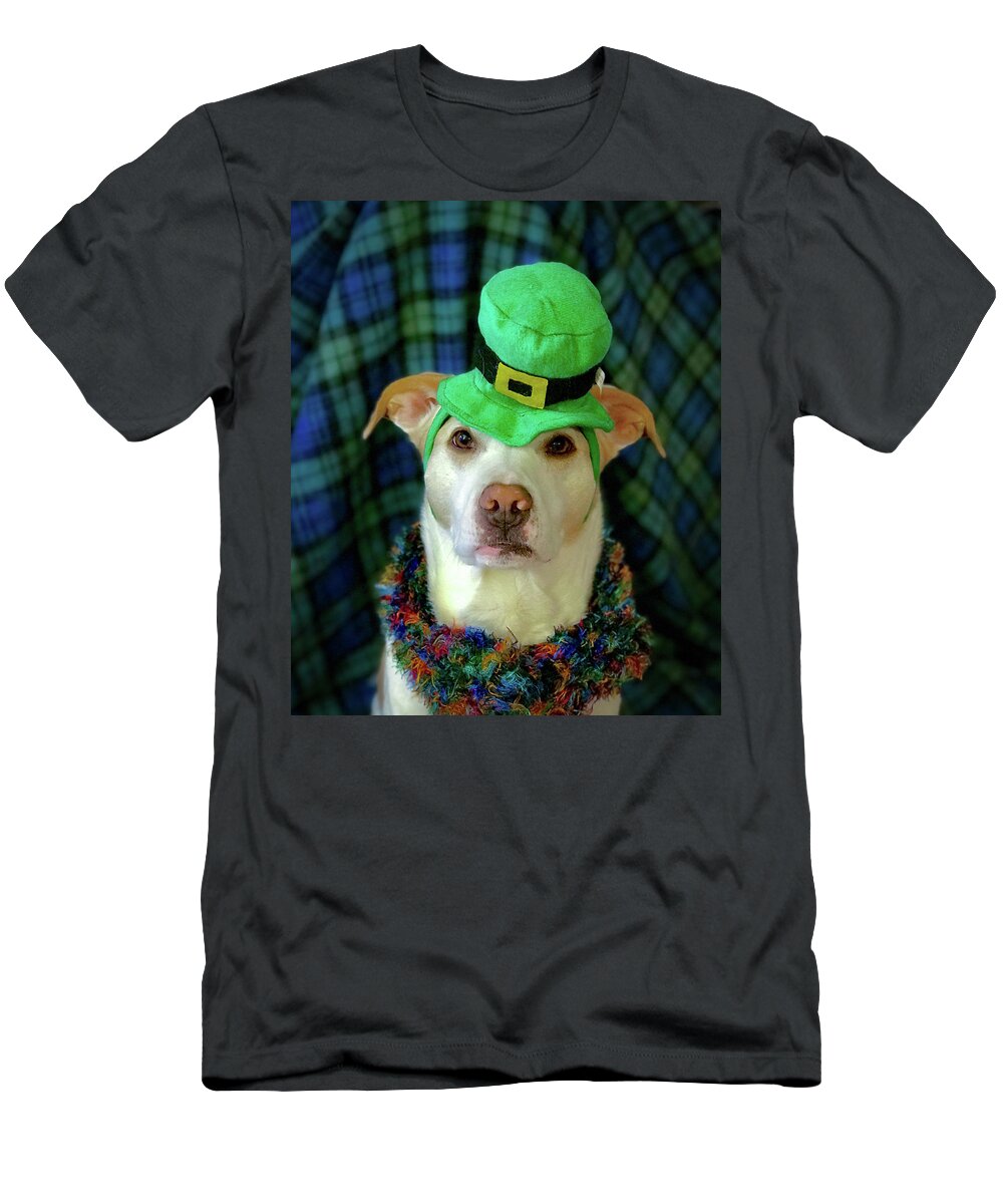 St Patricks Day T-Shirt featuring the photograph St Pat's Snofie by Lora J Wilson