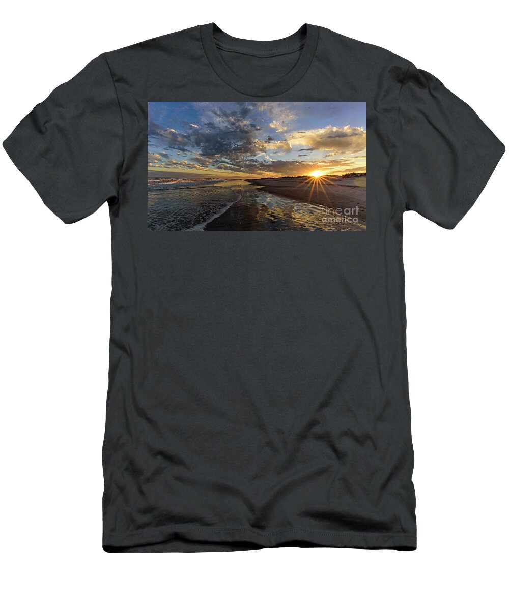 Sunset T-Shirt featuring the photograph Star Point by DJA Images