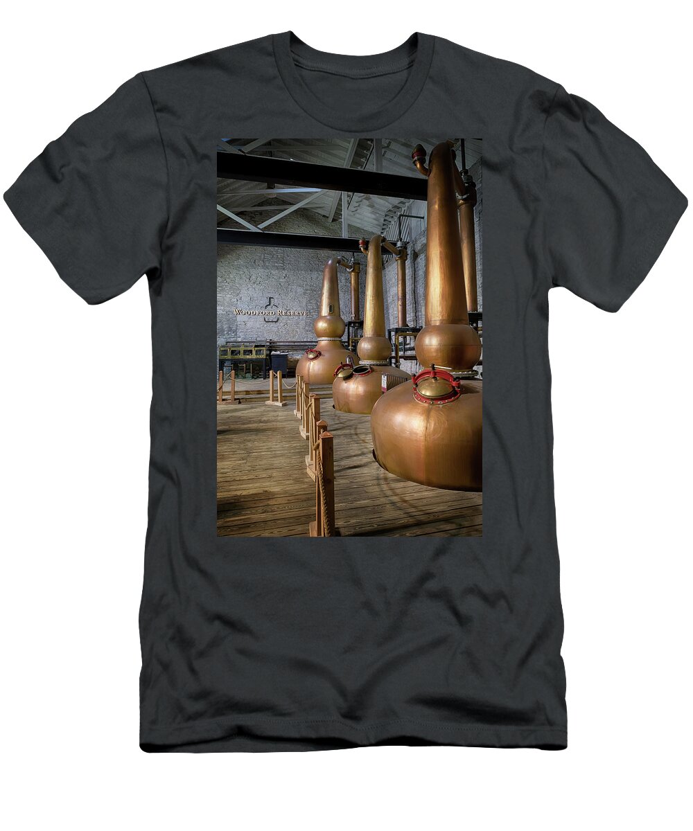 Woodford Reserve T-Shirt featuring the photograph Stillroom at Woodford Reserve by Susan Rissi Tregoning
