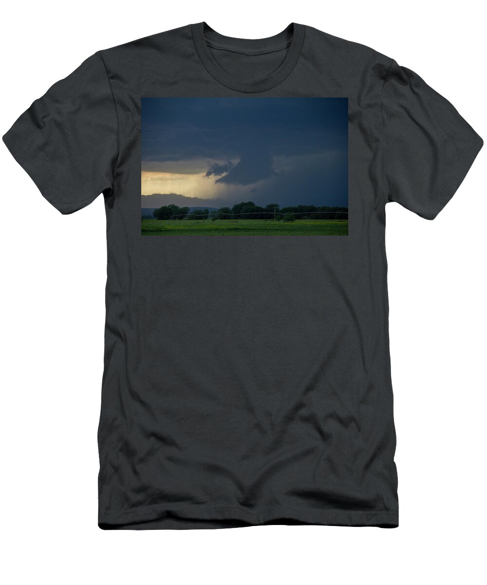 Nebraskasc T-Shirt featuring the photograph Storm Chasing West South Central Nebraska 010 by Dale Kaminski