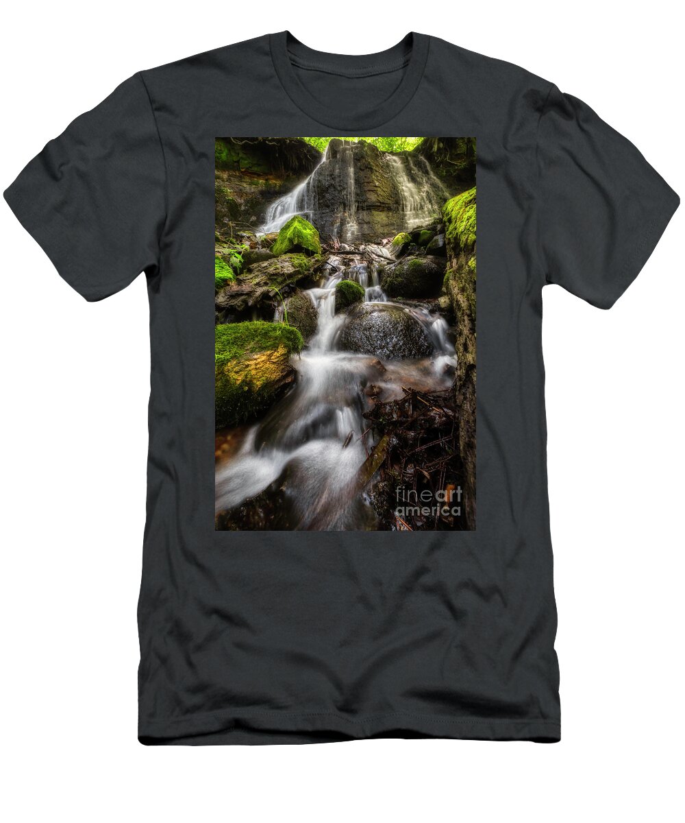 Any Vision T-Shirt featuring the photograph Storybrook Falls by Bill Frische