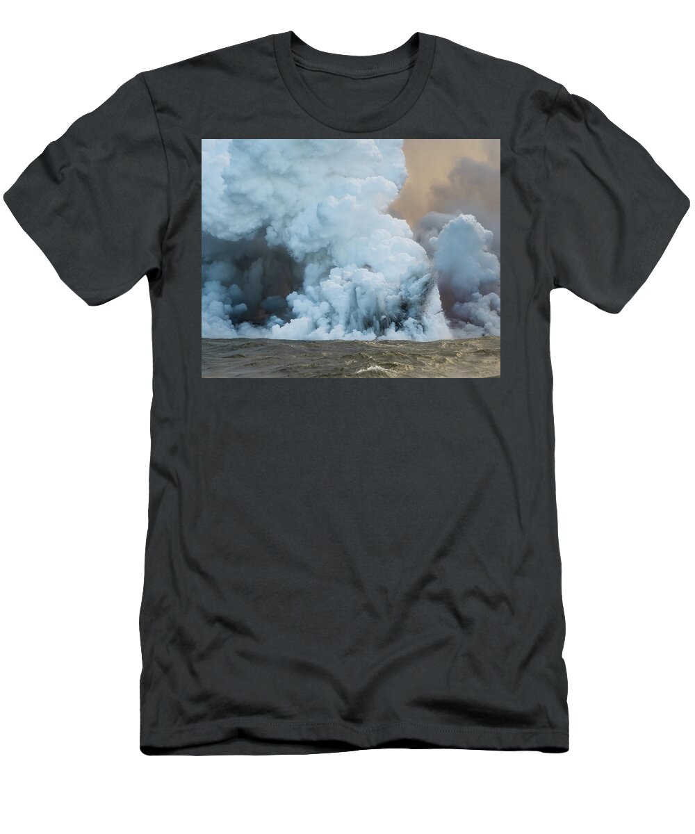Lava T-Shirt featuring the photograph Submerged Lava Bomb by William Dickman