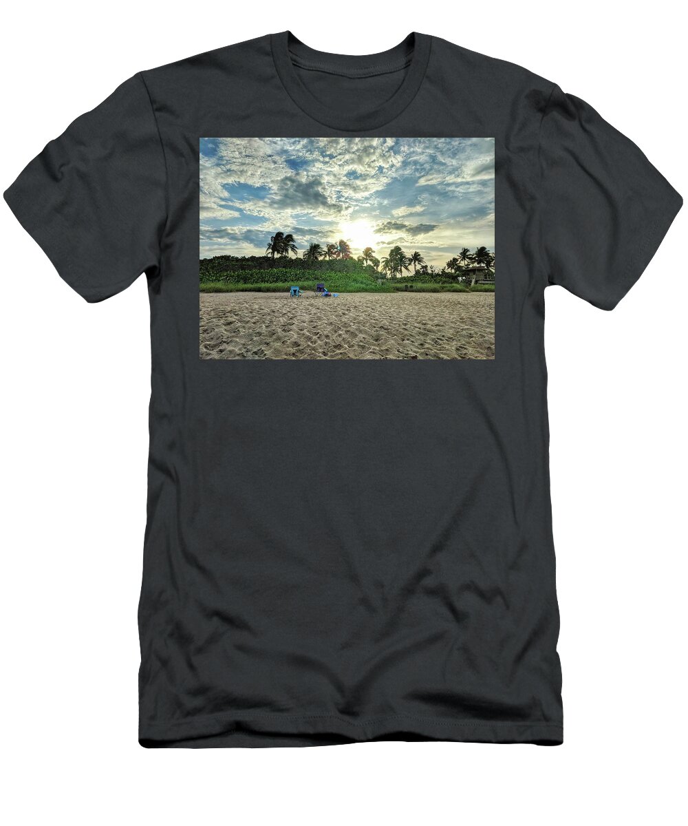 Sun T-Shirt featuring the photograph Sun and Sand by Portia Olaughlin