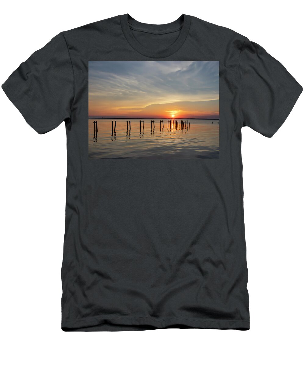 Sunset T-Shirt featuring the photograph Sunset and Tranquility by JASawyer Imaging