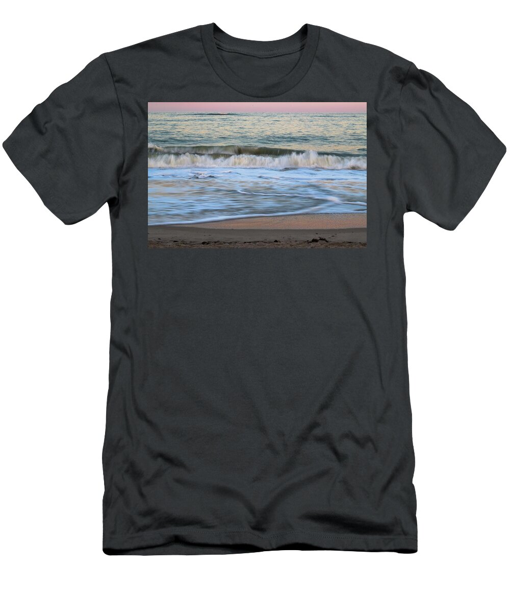 Rolling Waves T-Shirt featuring the photograph Sunset Wave 12 Vero Beach Florida by T Lynn Dodsworth