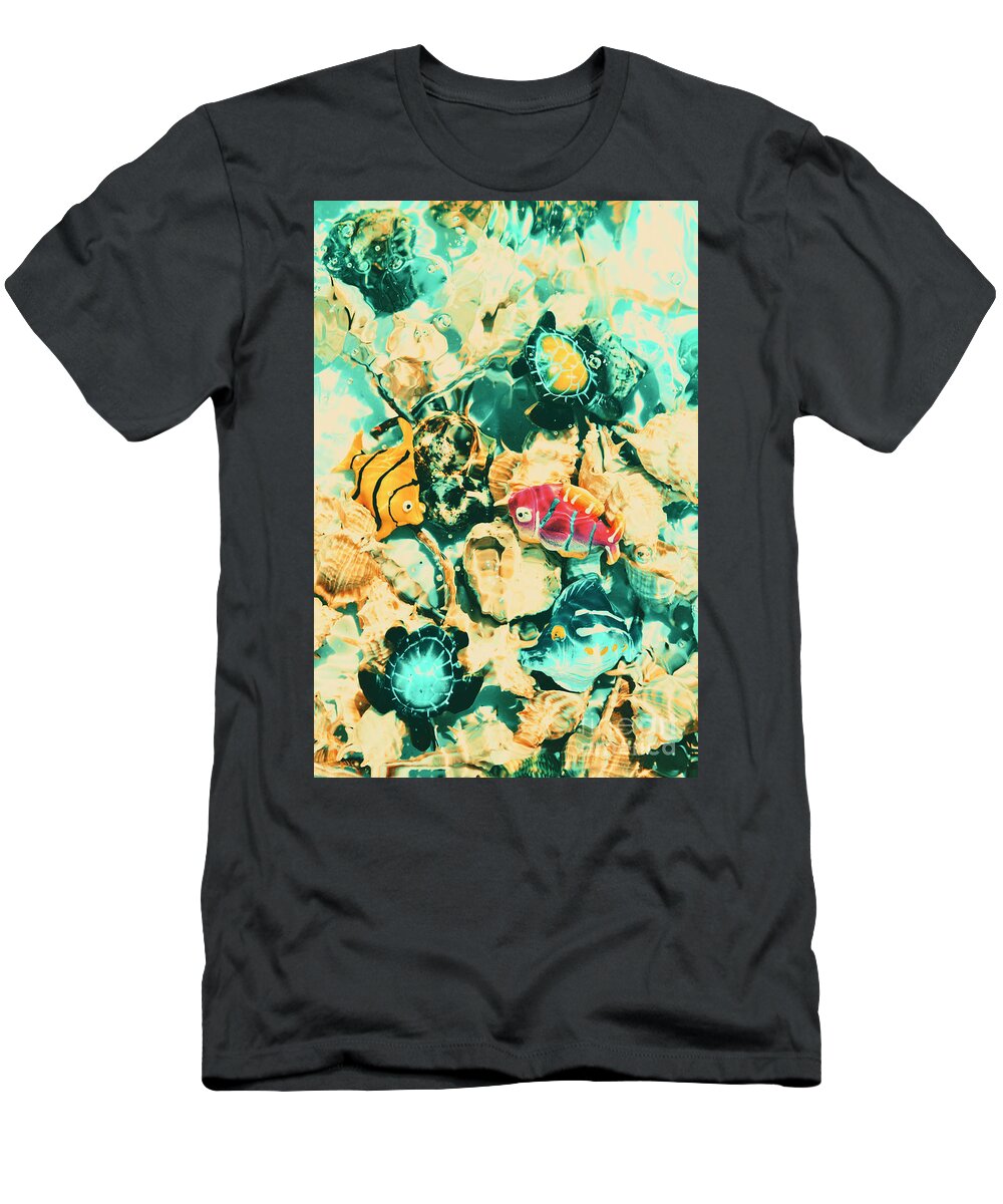 Aquatic T-Shirt featuring the photograph Synthetic seas by Jorgo Photography