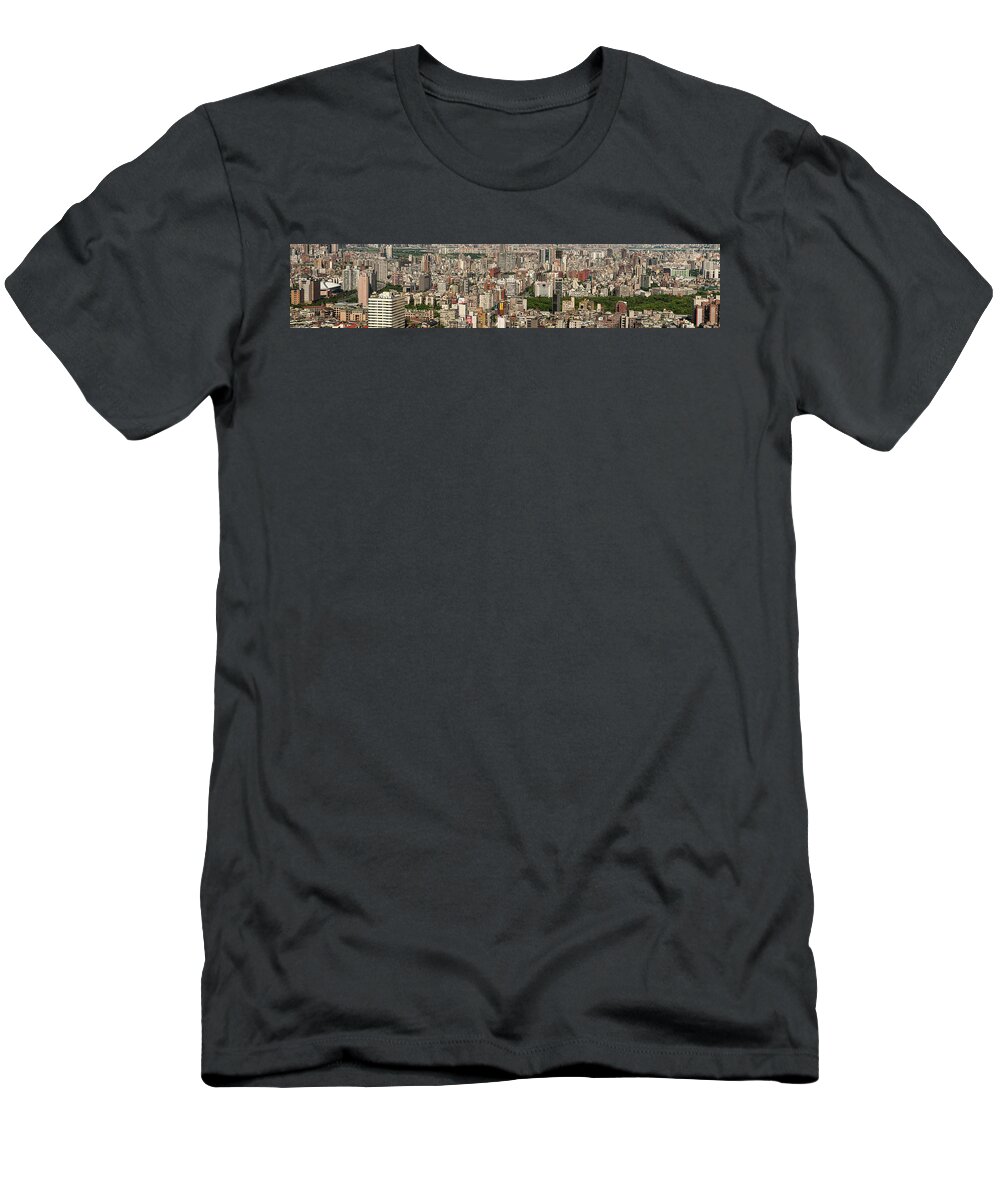 Asia T-Shirt featuring the photograph Taipei Panorama by Dave Wilson