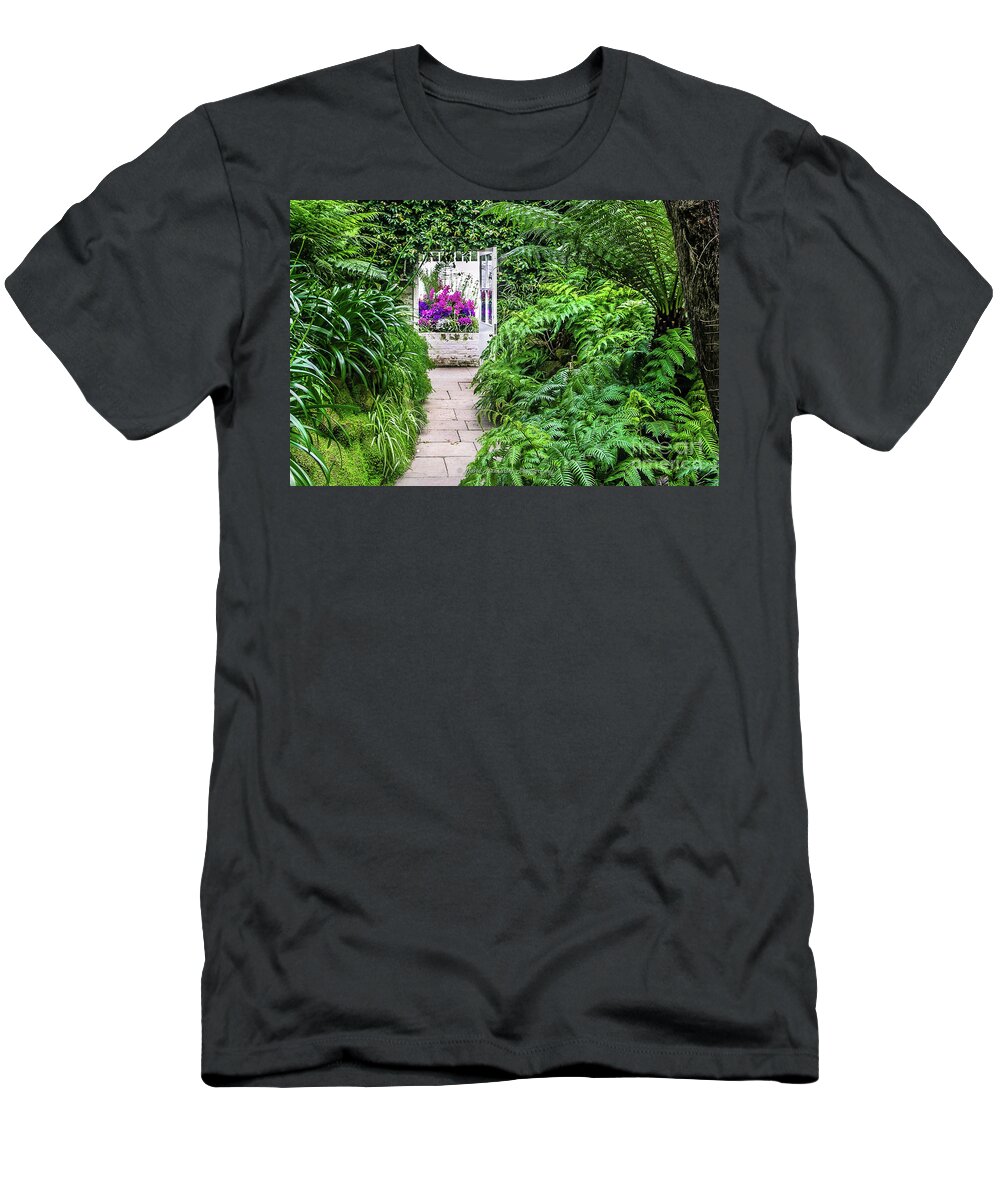 Garden T-Shirt featuring the photograph Tatton Hall Conservatory by David Meznarich