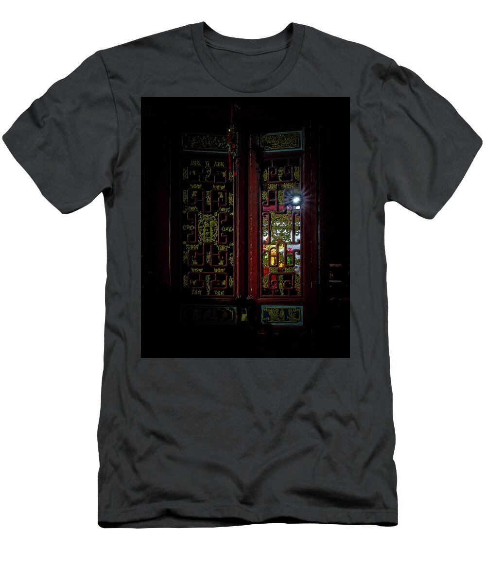 Doorway T-Shirt featuring the photograph Temple Doorway on Old West Street by William Dickman