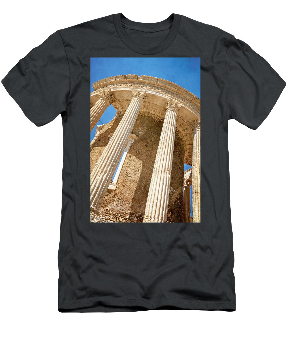 Tivoli T-Shirt featuring the photograph Temple of Vesta Tivoli Italy by Joan Carroll