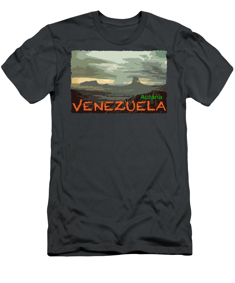 Venezuela T-Shirt featuring the photograph Autana Wichuj Uripicay Tepuys-2 by Juan Silva