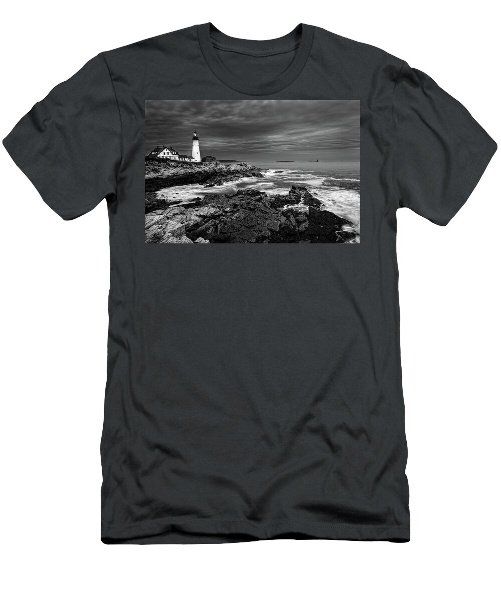 Portland Head Lighthouse T-Shirt featuring the photograph The Beacon by Judi Kubes