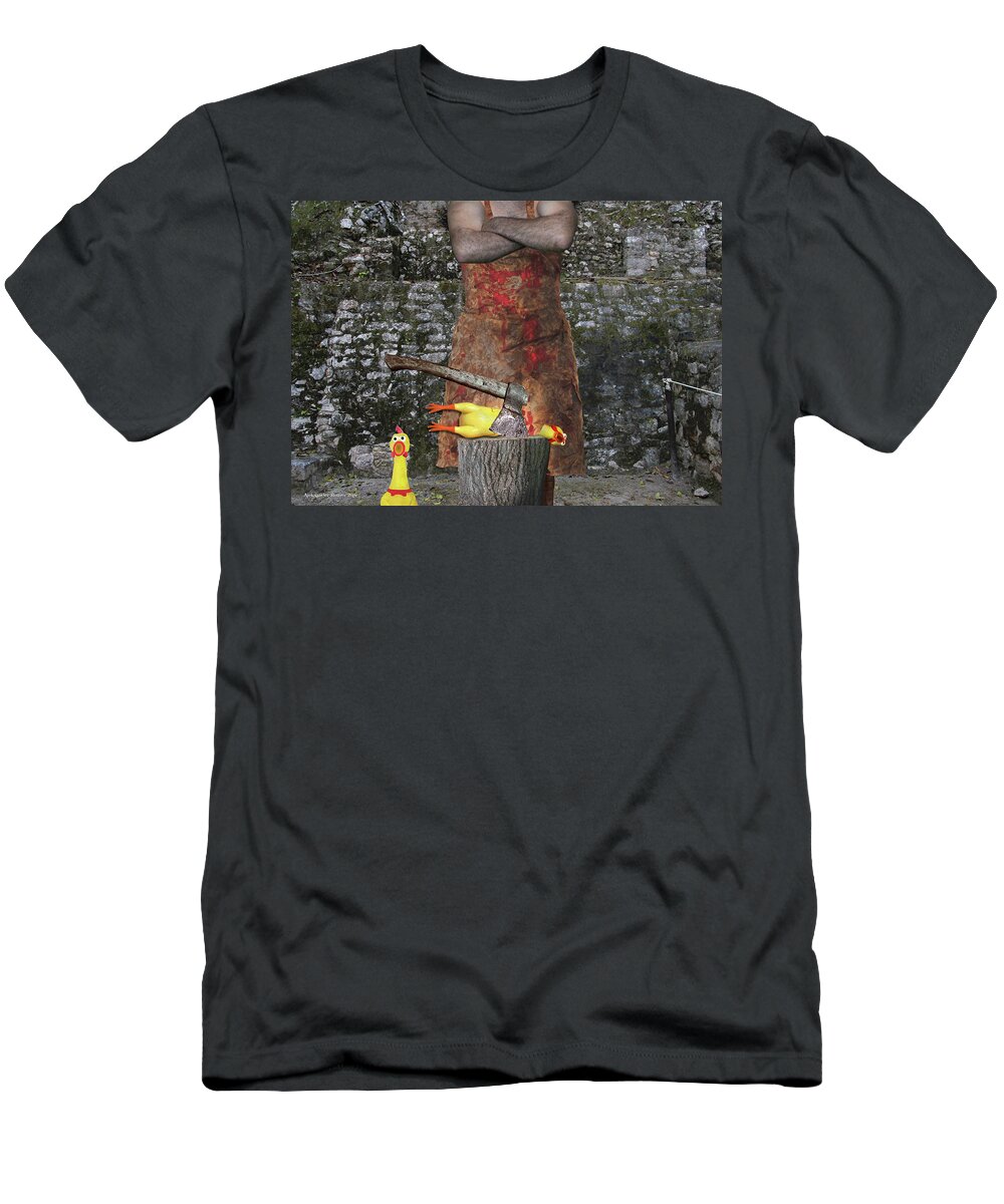 Executioner T-Shirt featuring the photograph The Case of a Nearsighted Butcher by Aleksander Rotner