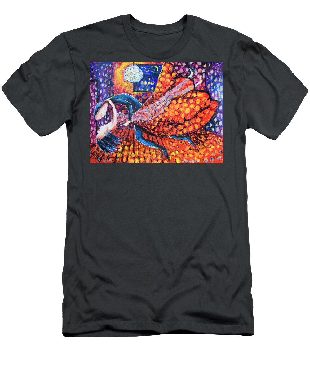 Chagall T-Shirt featuring the painting The Endless Dance by Jeremy Holton