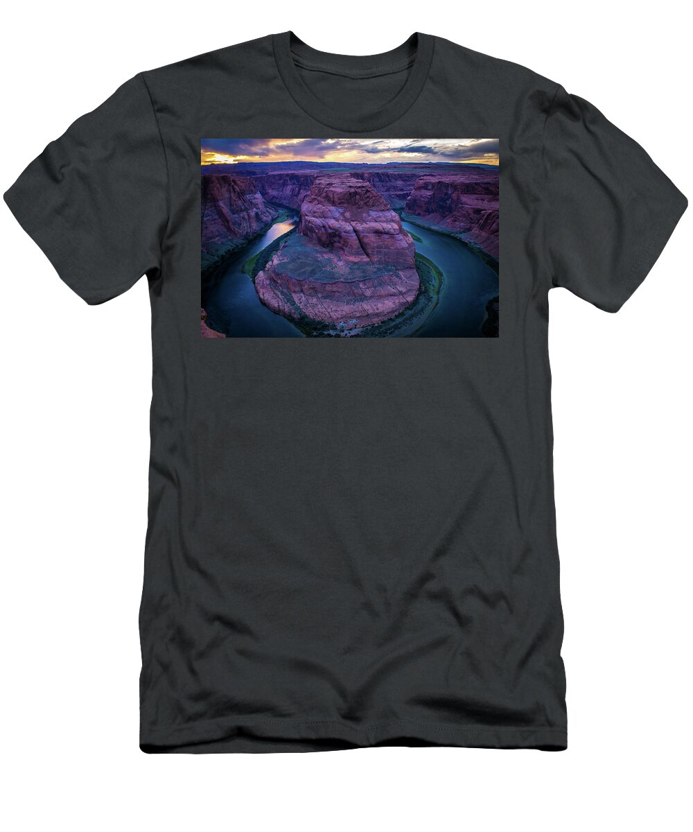 Horseshoe Bend T-Shirt featuring the photograph The Famous Horseshoe Bend by Aileen Savage