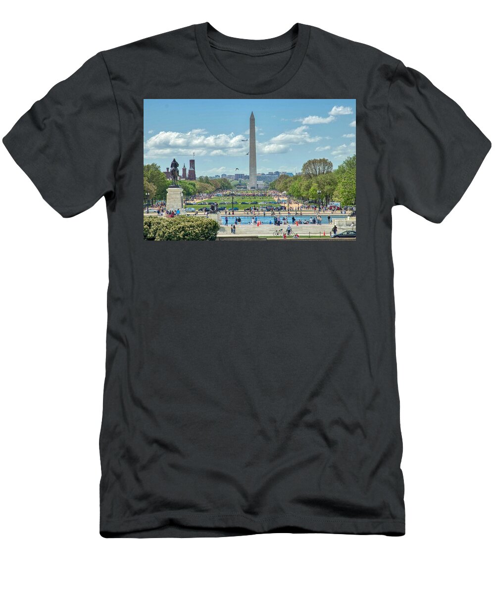 Washington Monument T-Shirt featuring the photograph The Mall by Dana Foreman