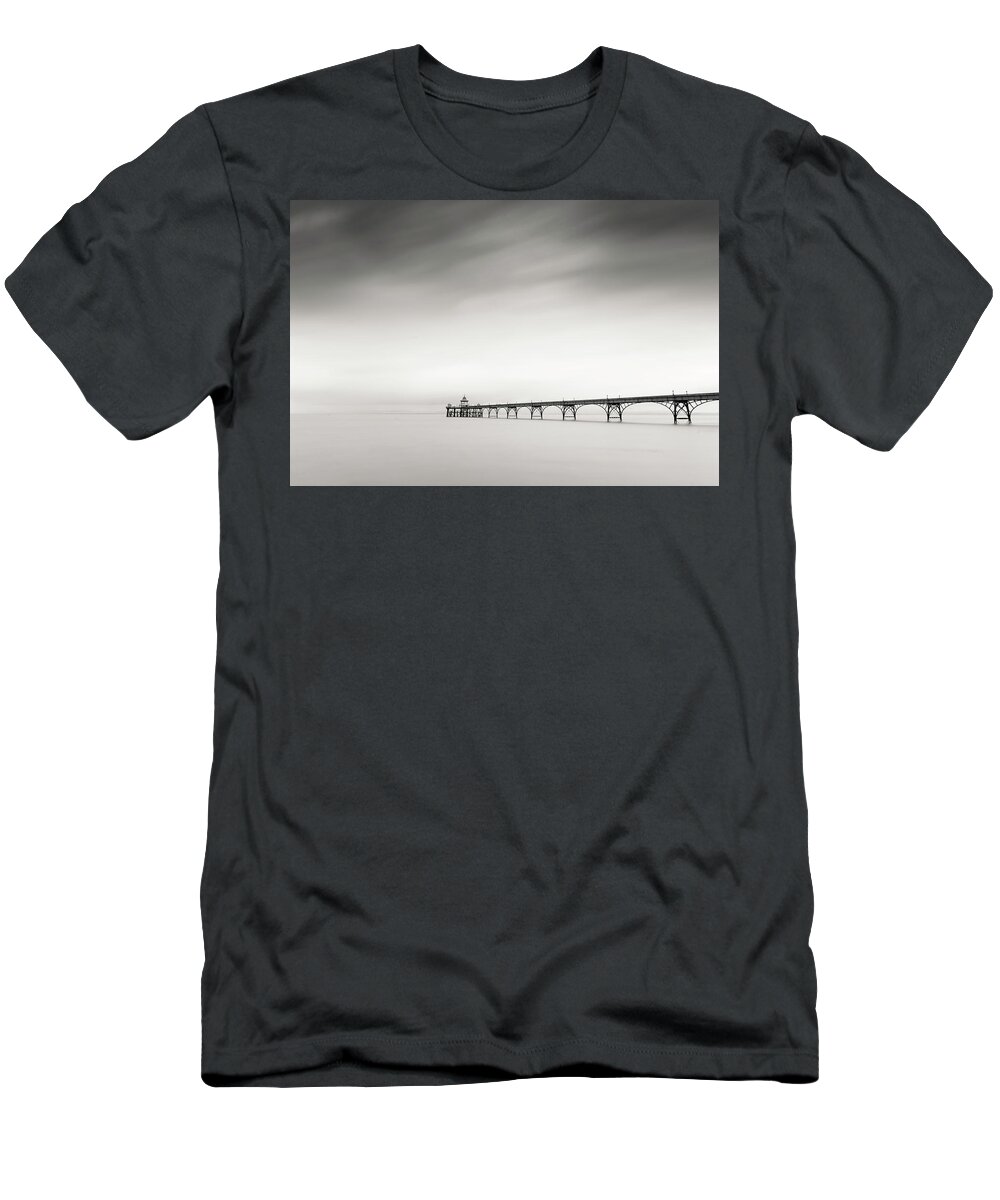 Pier T-Shirt featuring the photograph The old Pier by Dominique Dubied