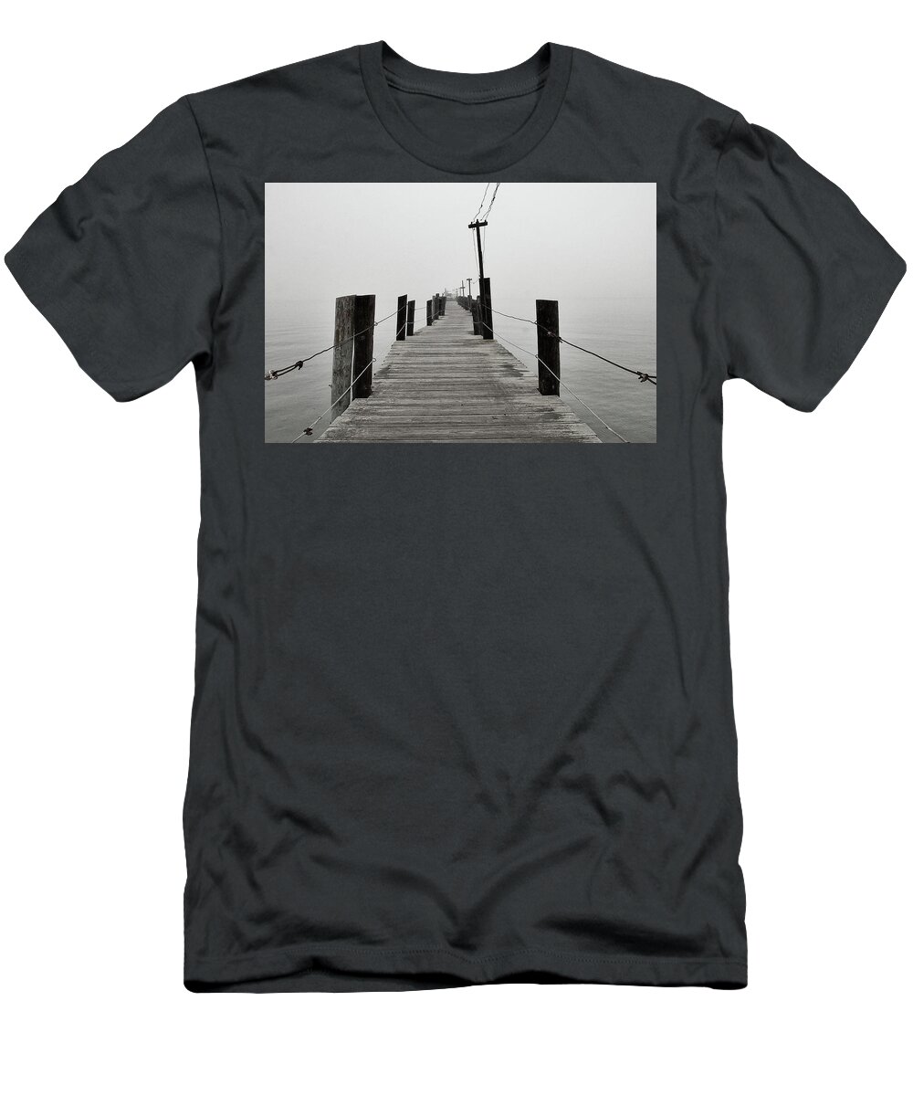 Pier T-Shirt featuring the photograph The Pier by Frank Lee