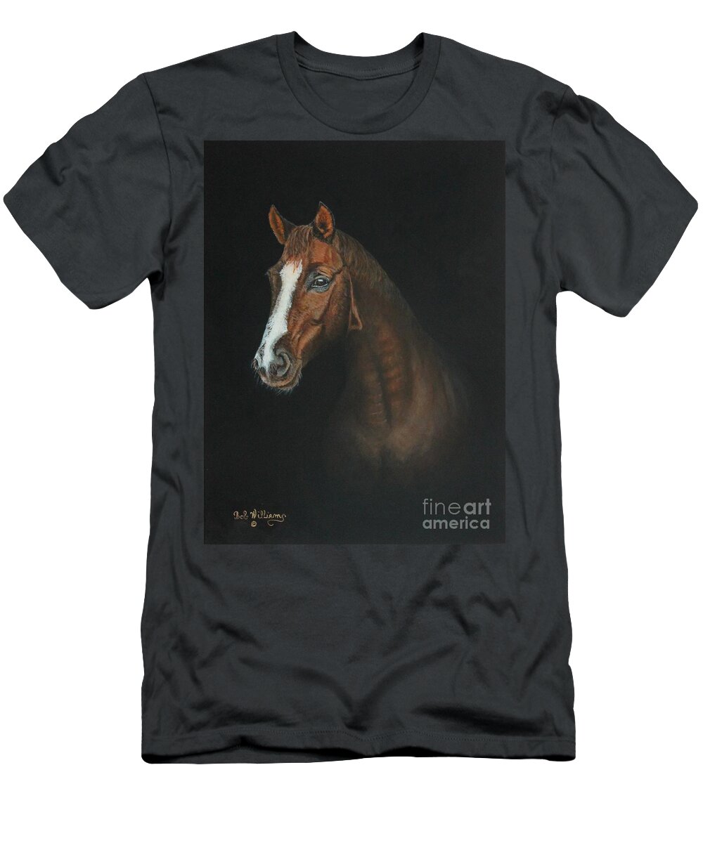 Horse T-Shirt featuring the painting The Stallion by Bob Williams