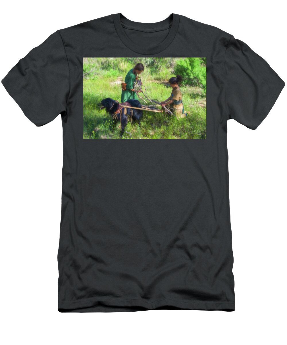Colorado T-Shirt featuring the photograph The Travois by Debra Boucher