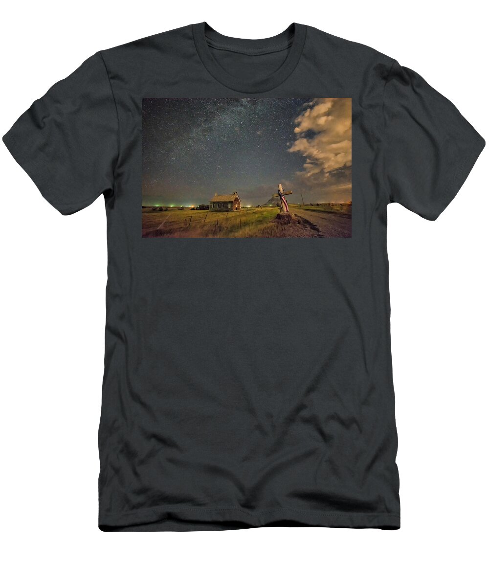 Night T-Shirt featuring the photograph The Watcher by Fiskr Larsen