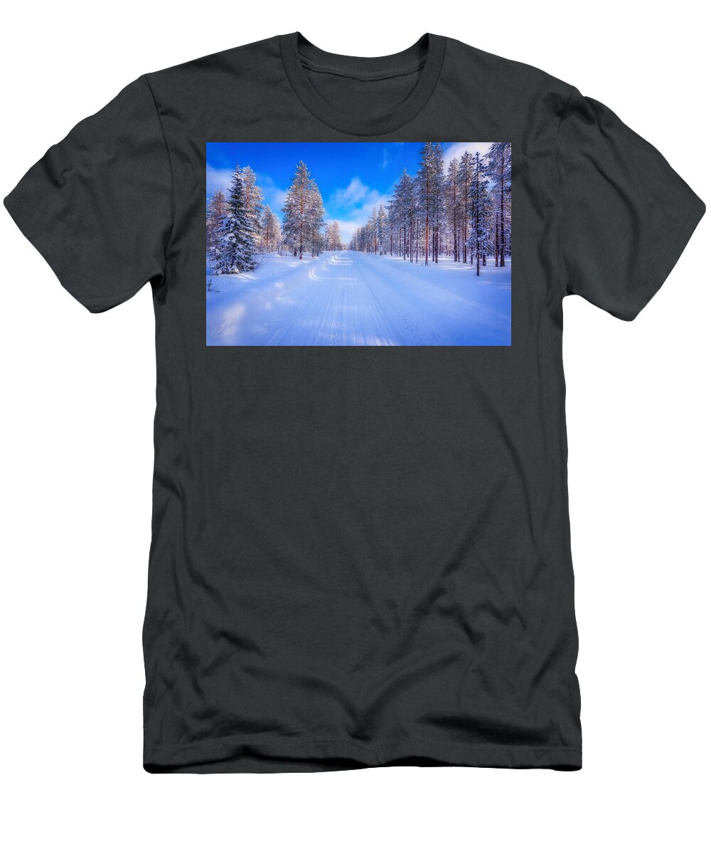 Landscape T-Shirt featuring the photograph This is the Way by Philippe Sainte-Laudy
