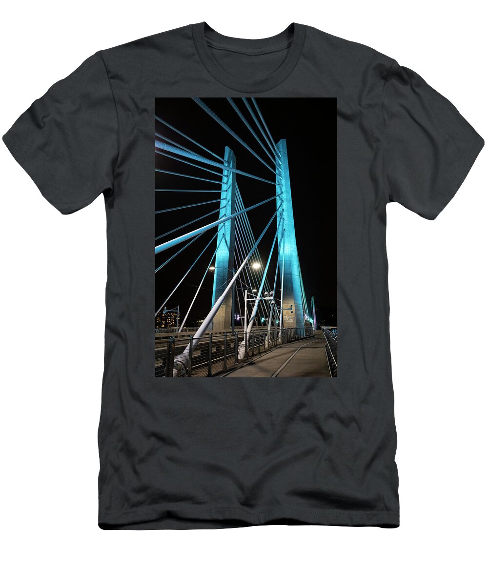 Oregon Portland T-Shirt featuring the photograph Tilikum Bridge by Steven Clark