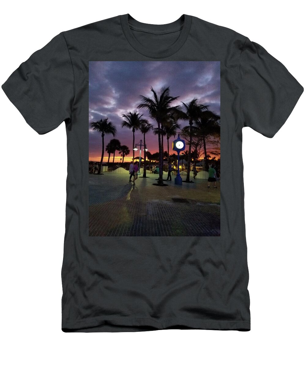 Beach T-Shirt featuring the photograph Time Square II by Karen Stansberry