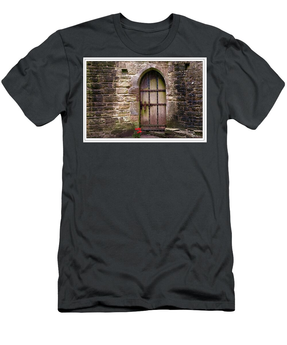 Tintern Door T-Shirt featuring the photograph Tintern Doorway by Peggy Dietz