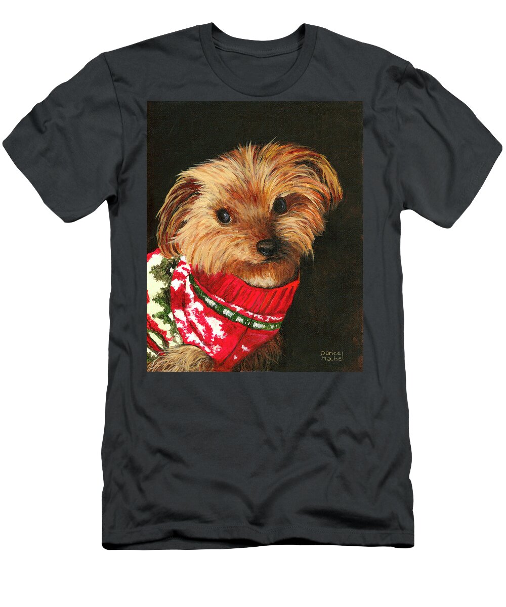 Animal T-Shirt featuring the painting Toby by Darice Machel McGuire