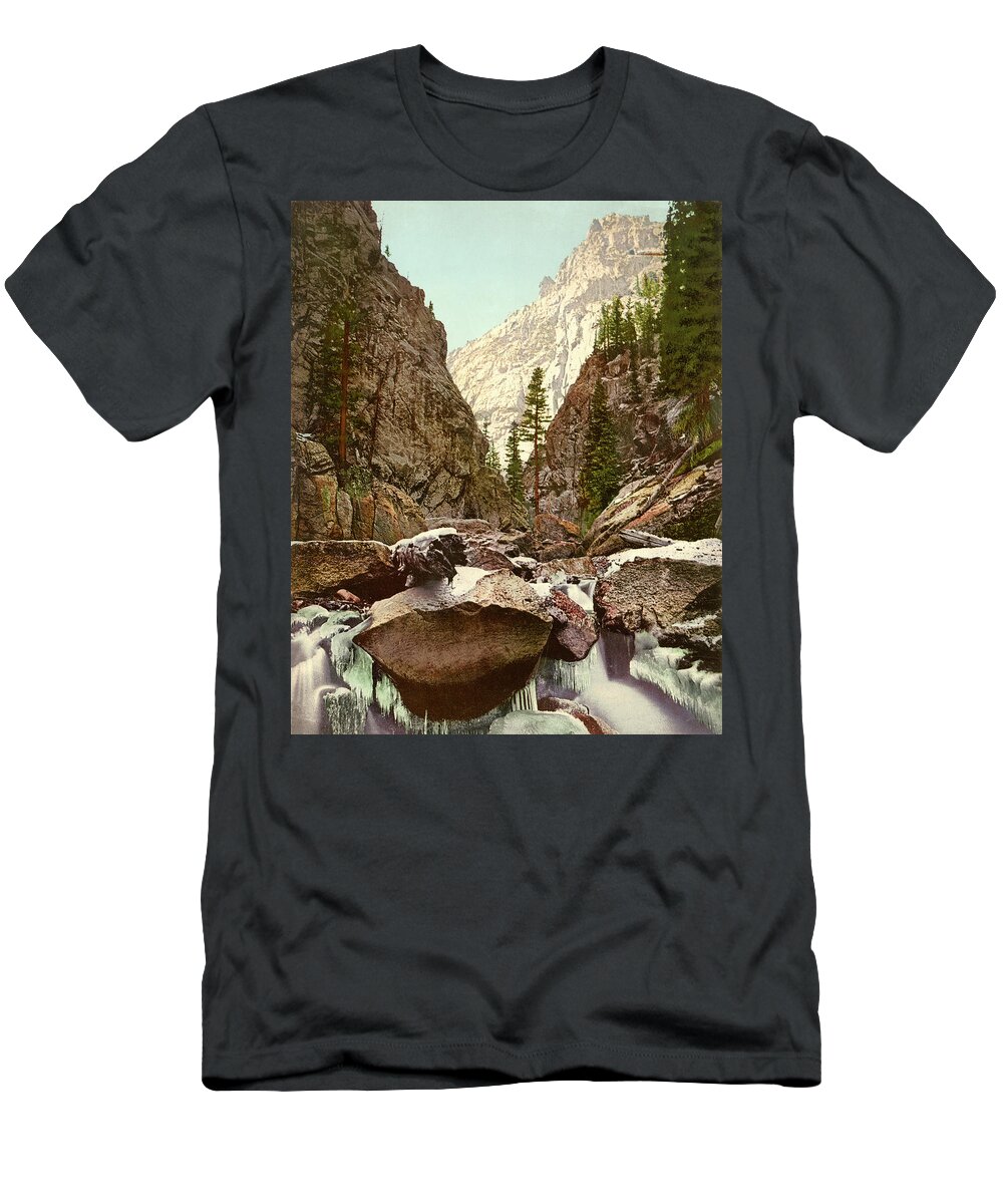  T-Shirt featuring the photograph Toltec Gorge by Detroit Photographic Company