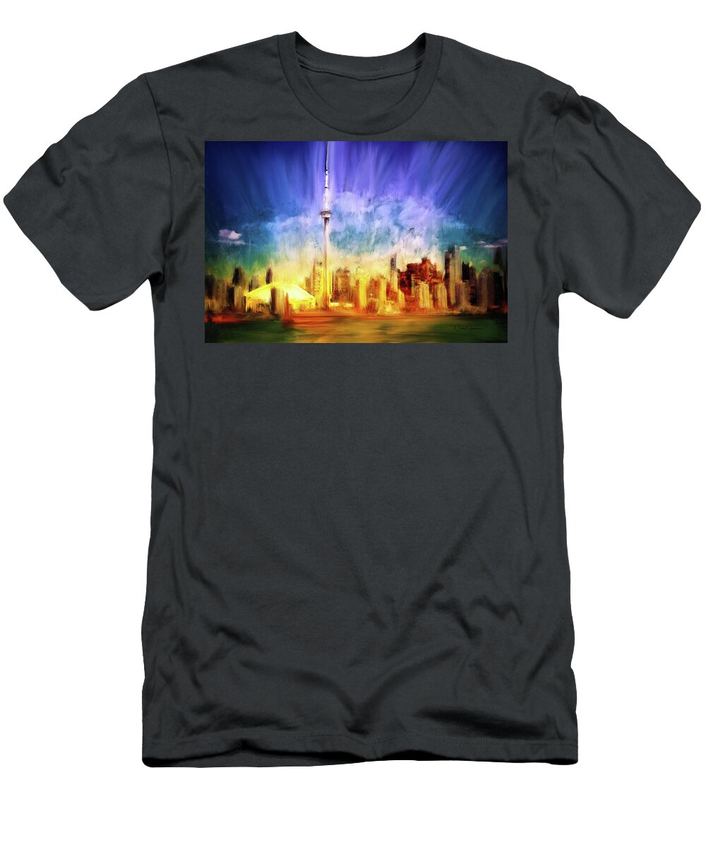 Toronto T-Shirt featuring the digital art Toronto by Nicky Jameson