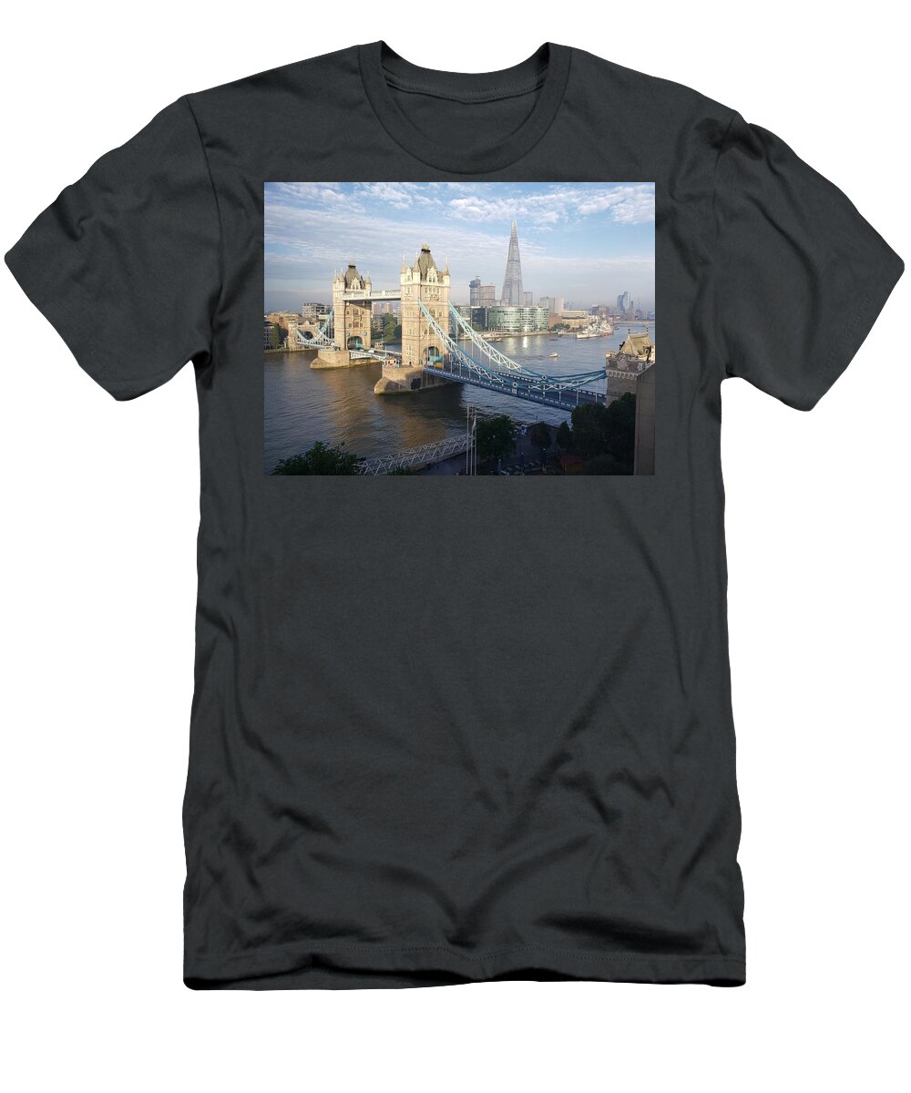 London T-Shirt featuring the photograph Tower Bridge London by Peggy King