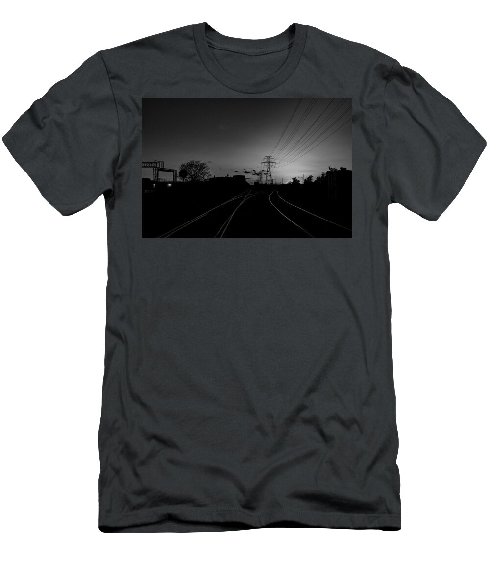 Train Tracks T-Shirt featuring the photograph Traintracks by Joseph Amaral
