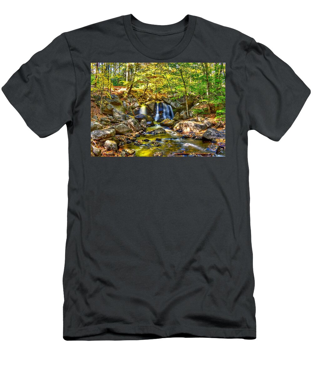 Landscape T-Shirt featuring the photograph Trap Falls by Monika Salvan