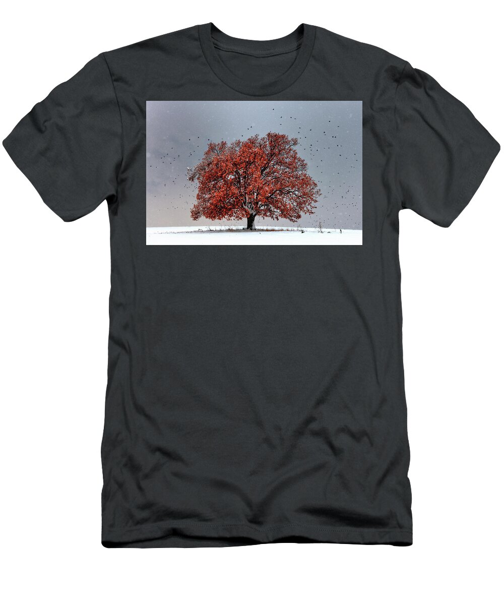 Bulgaria T-Shirt featuring the photograph Tree Of Life by Evgeni Dinev