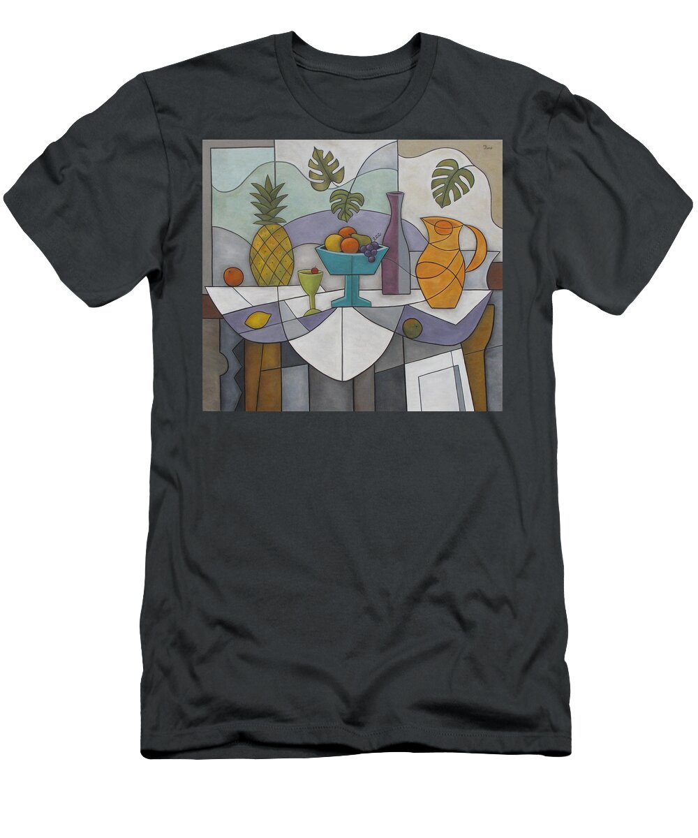Still Life T-Shirt featuring the painting Tropical Delights by Trish Toro