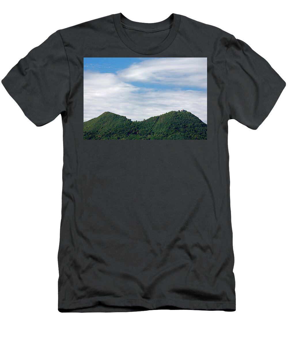 Mountain T-Shirt featuring the photograph Twin peaks of Smarna Gora by Ian Middleton