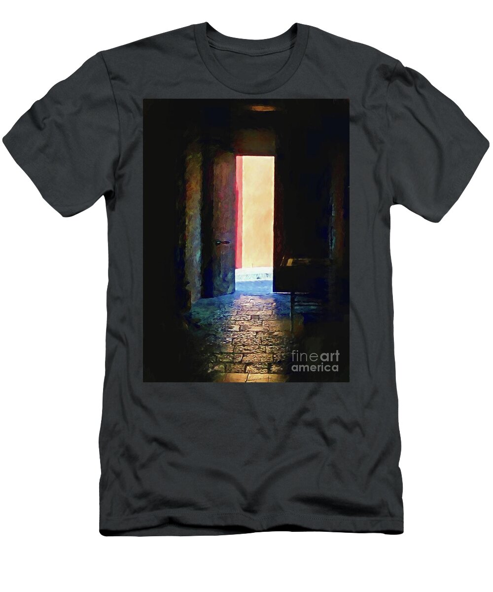 John+kolenberg T-Shirt featuring the photograph Uitgang by John Kolenberg