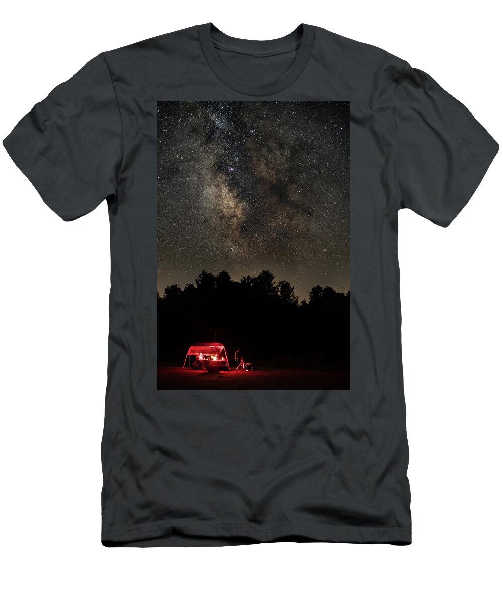 Milky Way T-Shirt featuring the photograph Under the Cosmos by Arthur Oleary