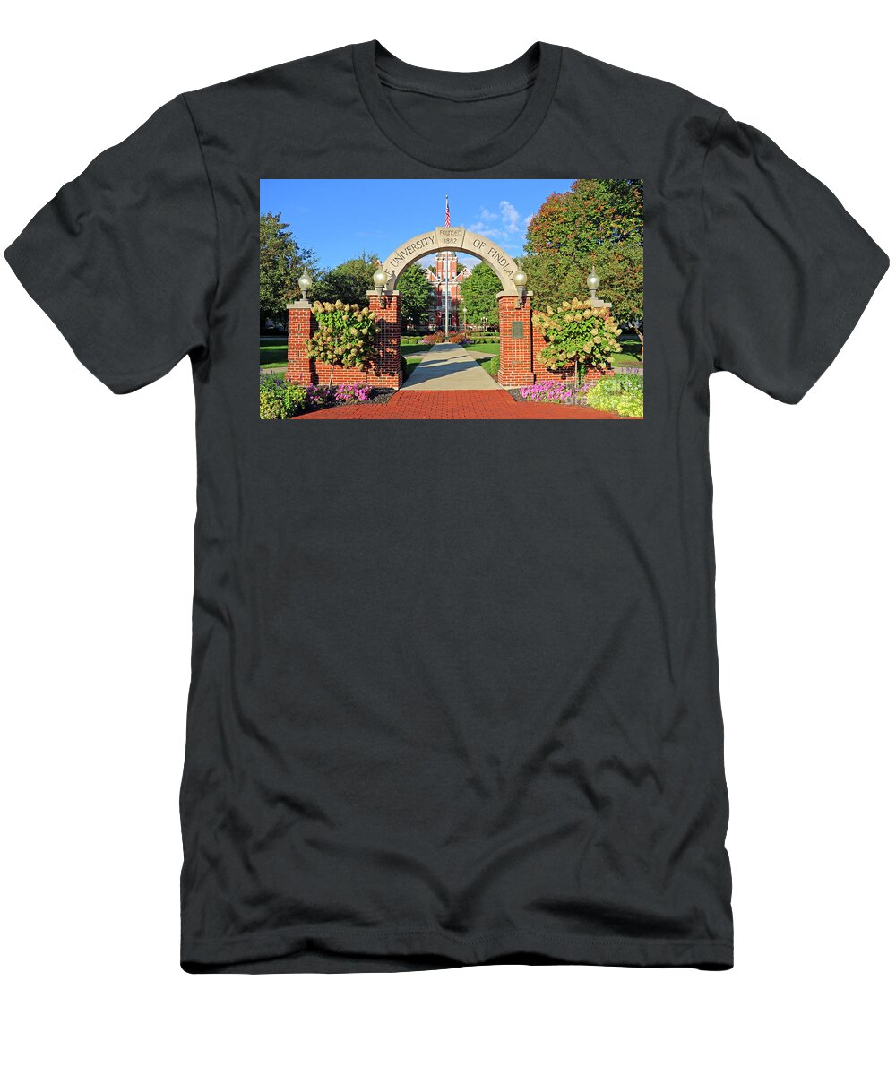 Findlay T-Shirt featuring the photograph University of Findlay 4418 by Jack Schultz