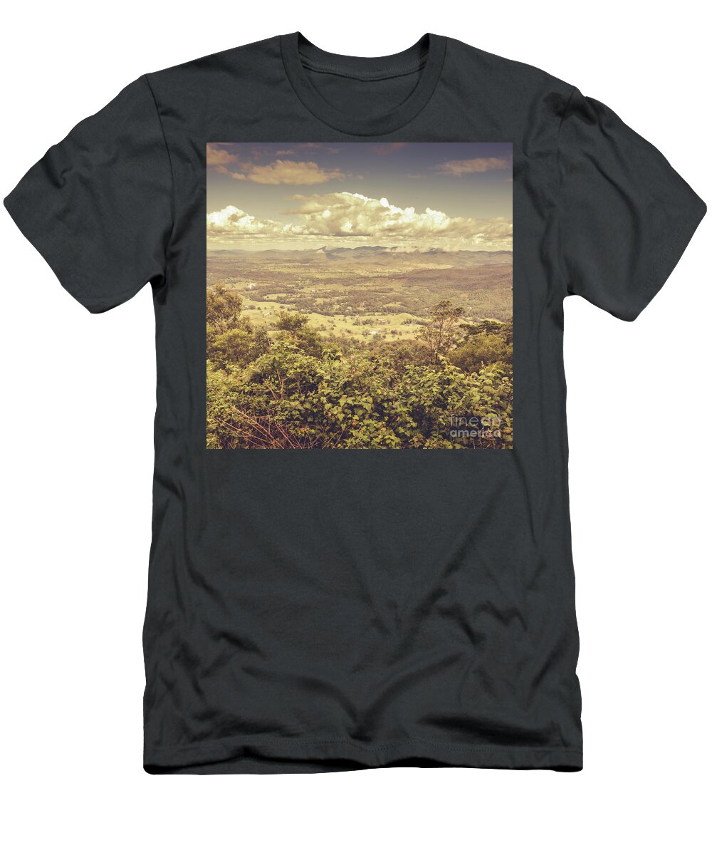 Queesland T-Shirt featuring the photograph Up above the land down under by Jorgo Photography