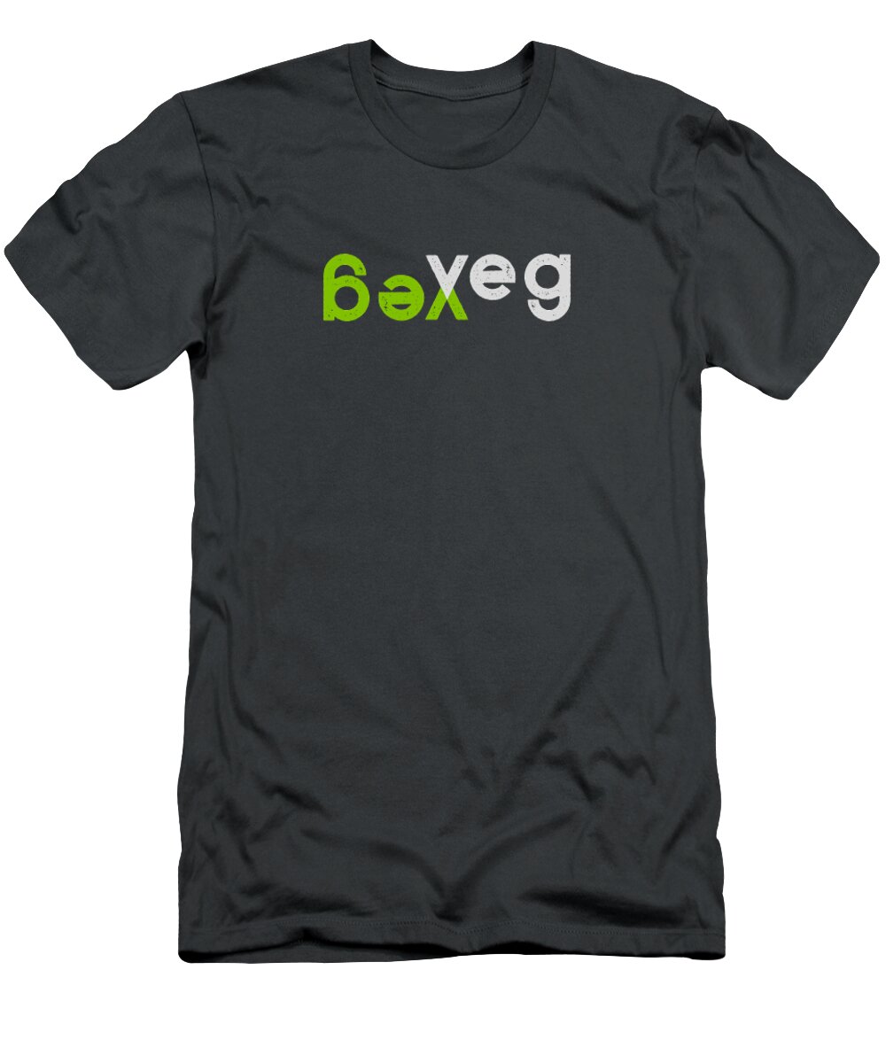  T-Shirt featuring the drawing VEG X - green and gray by Charlie Szoradi