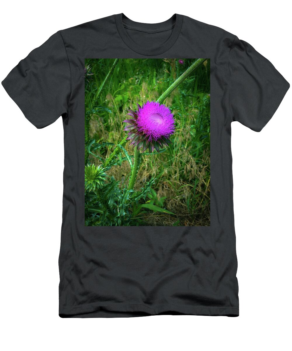 Thistle T-Shirt featuring the photograph Wanna Be in Scotland by Lora J Wilson