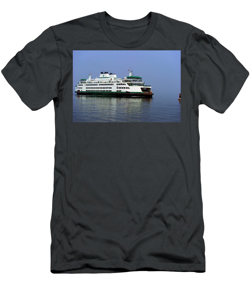 Washington T-Shirt featuring the photograph Washington State Ferry at Mukilteo by Gary Langley