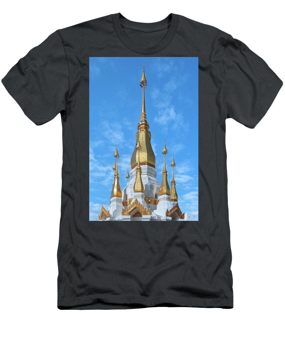Scenic T-Shirt featuring the photograph Wat Tham Khuha Sawan Phra Tham Chedi Si Trai Phum Pinnacle DTHU0938 by Gerry Gantt