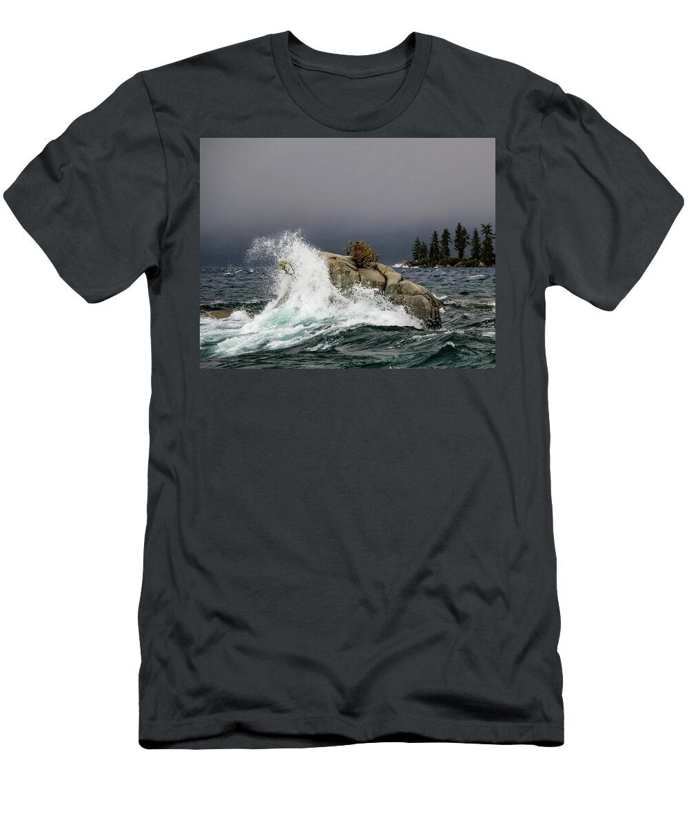 Lake T-Shirt featuring the photograph Watering the Bonsai by Martin Gollery