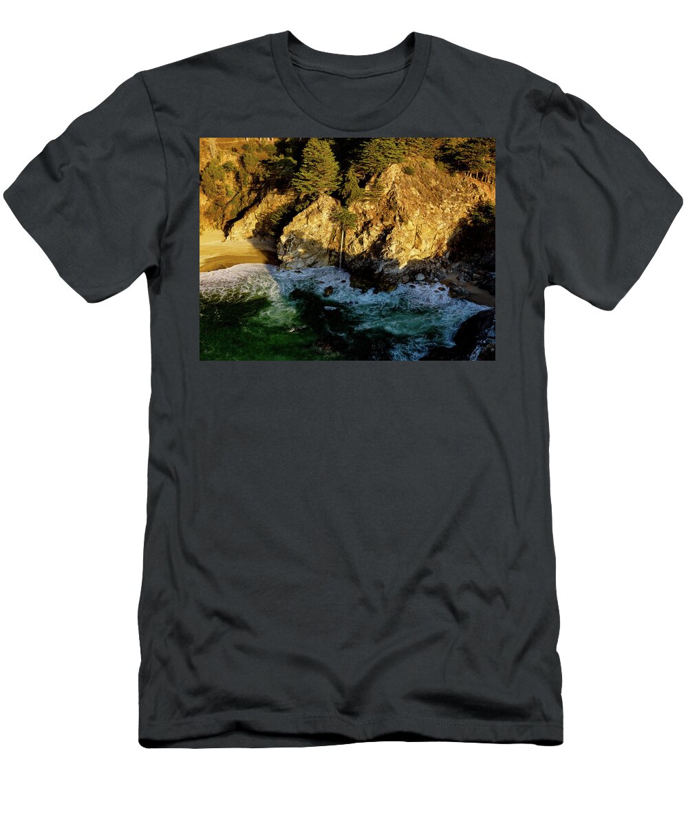 Steve Bunch T-Shirt featuring the photograph WcWay Falls in the afternoon by Steve Bunch