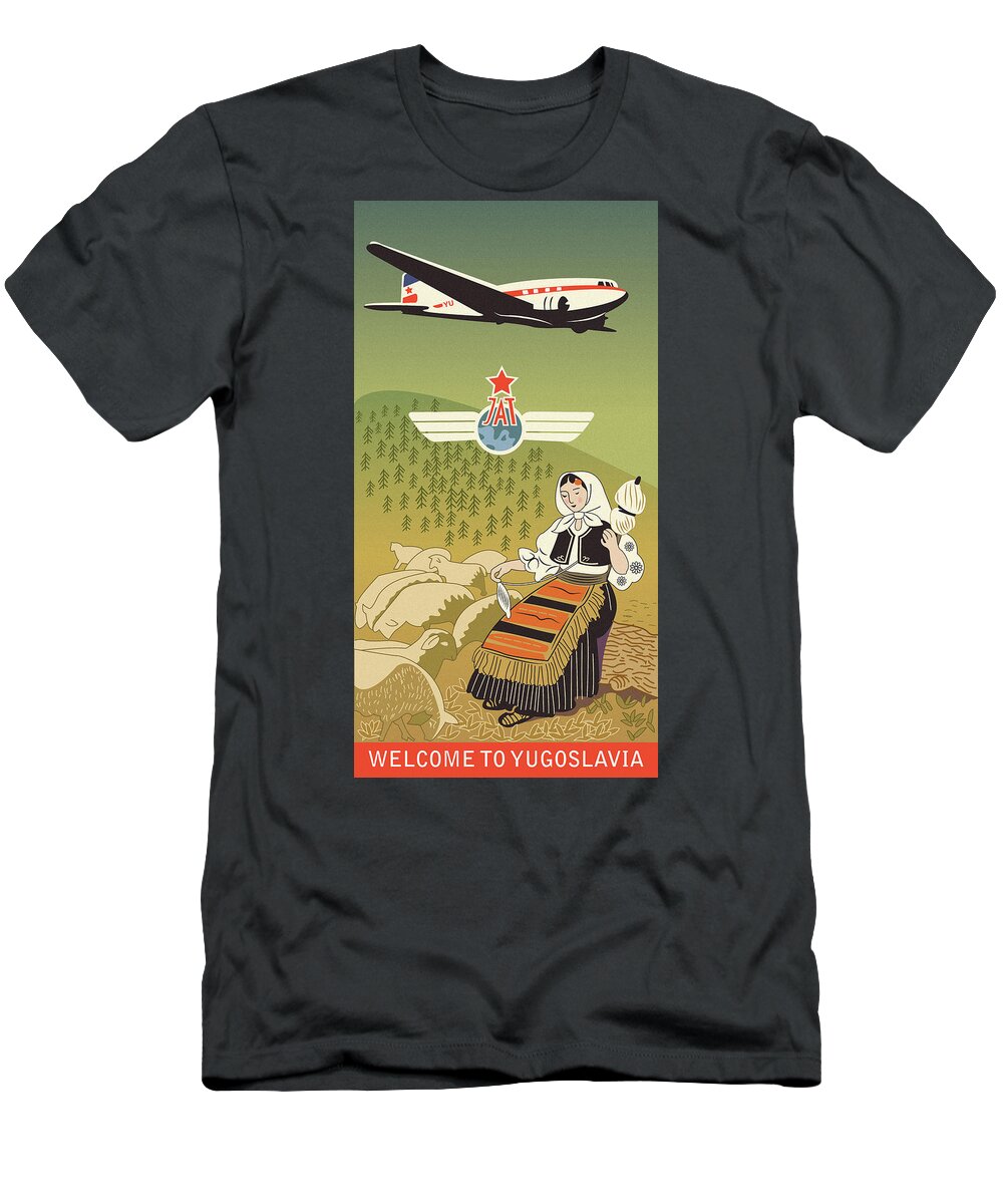 Yugoslavia T-Shirt featuring the digital art Welcome to Yugoslavia by Long Shot
